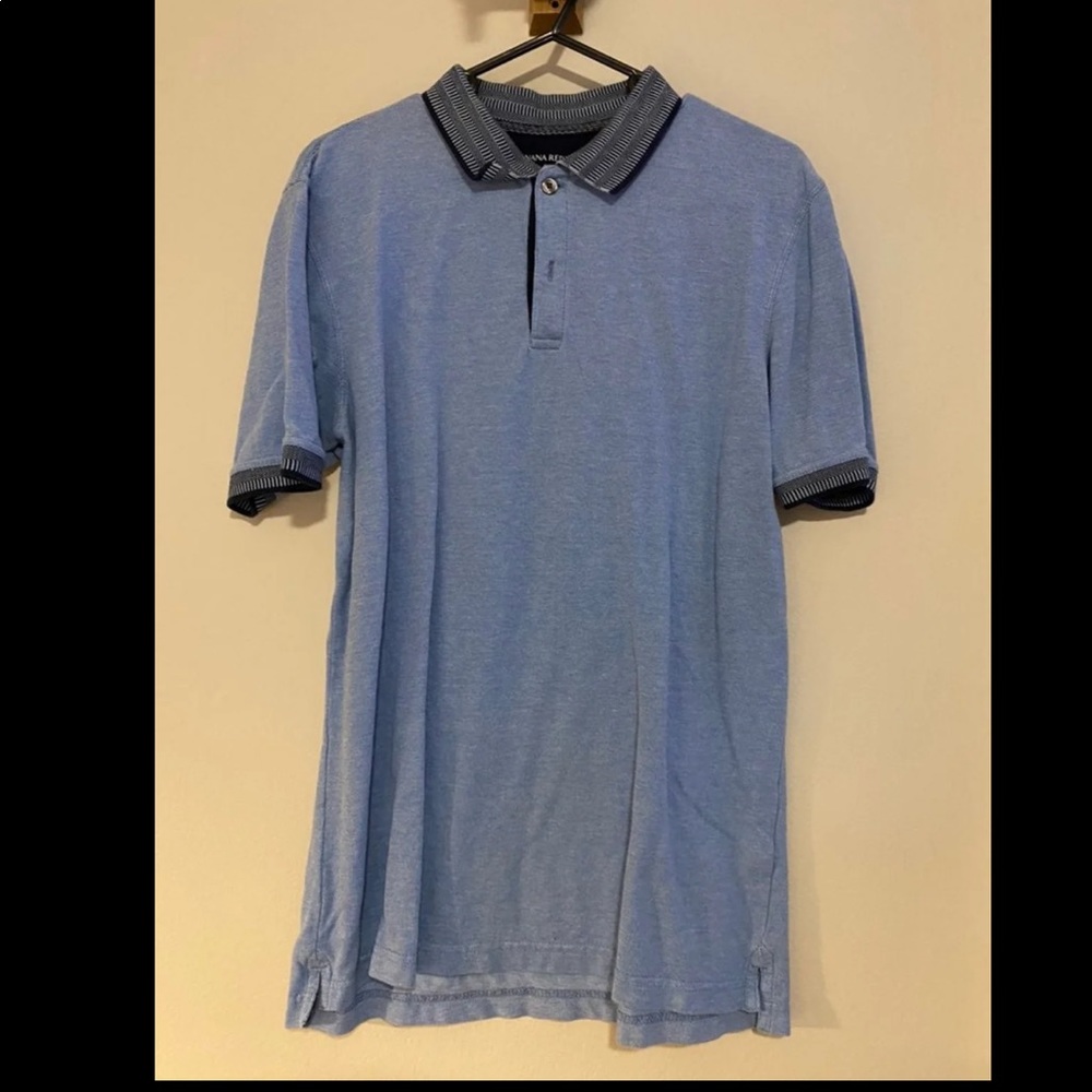 Banana Republic Blue Polo Shirt Size M